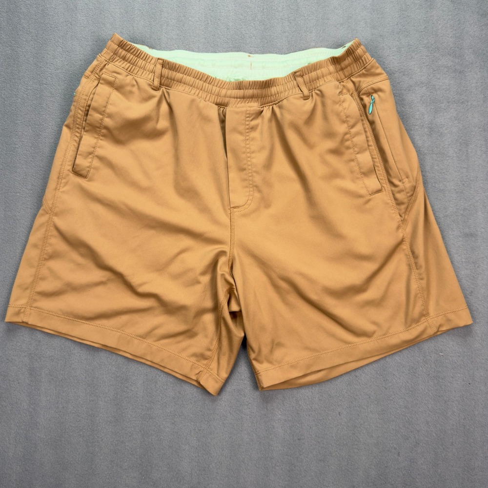 Birddogs The Boom Classic Lined Gym Shorts XXL Tan Brown Mens Activewear